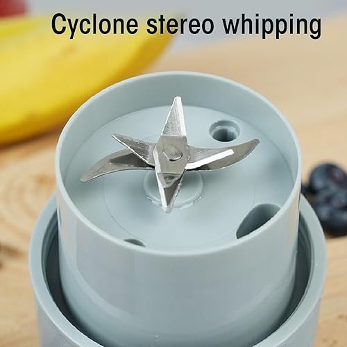 Miniatura 6 de Fabater Licuadora portátil, licuadora para batido con 10 cuchillas, vaso de jugo recargable para exteriores, campamento, uso diario en el hogar