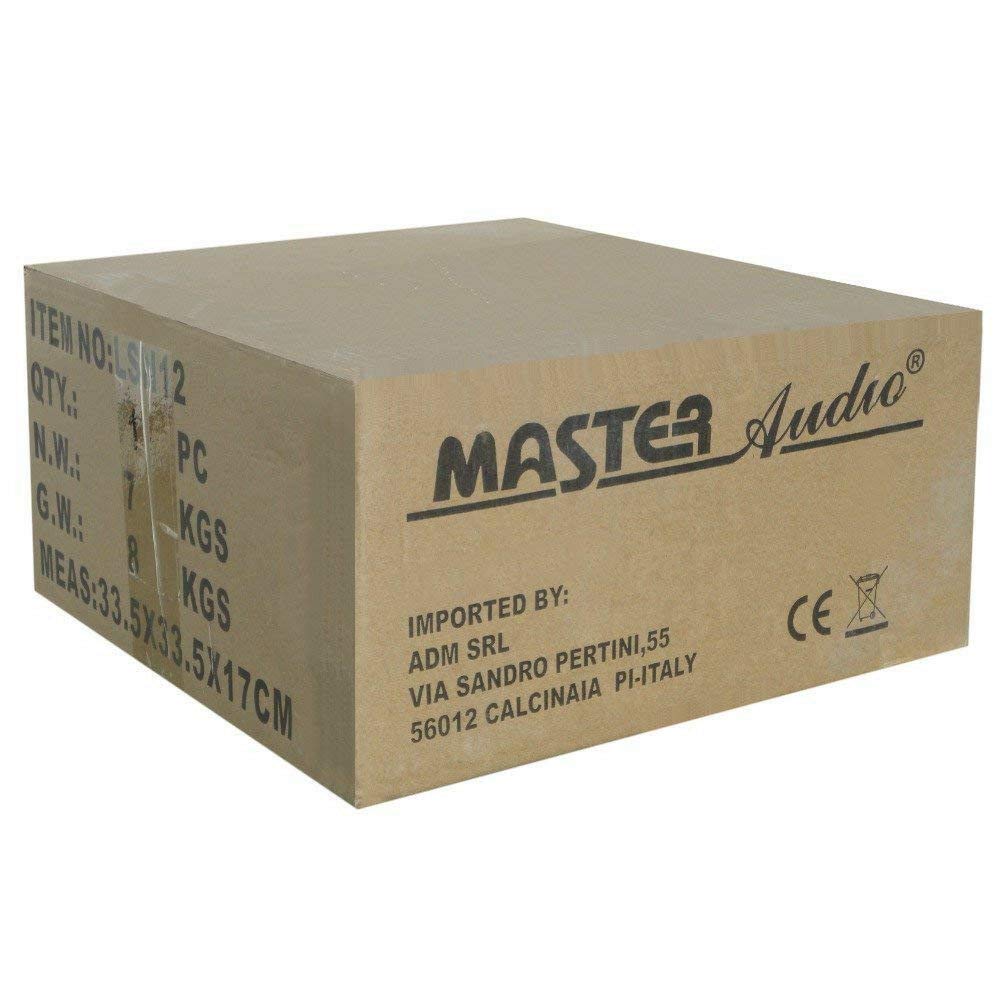MASTER AUDIO ALTOPARLANTE DIFFUSORE WOOFER LSN12/4 LSN 12/4 DA 30,00 CM 300 MM 12" DA 500 WATT RMS E 1000 WATT MAX CON IMPEDENZA 4 OHM PER CASA HOME SENSIBILITA' 97 DB MAGNETE 9,200 KG