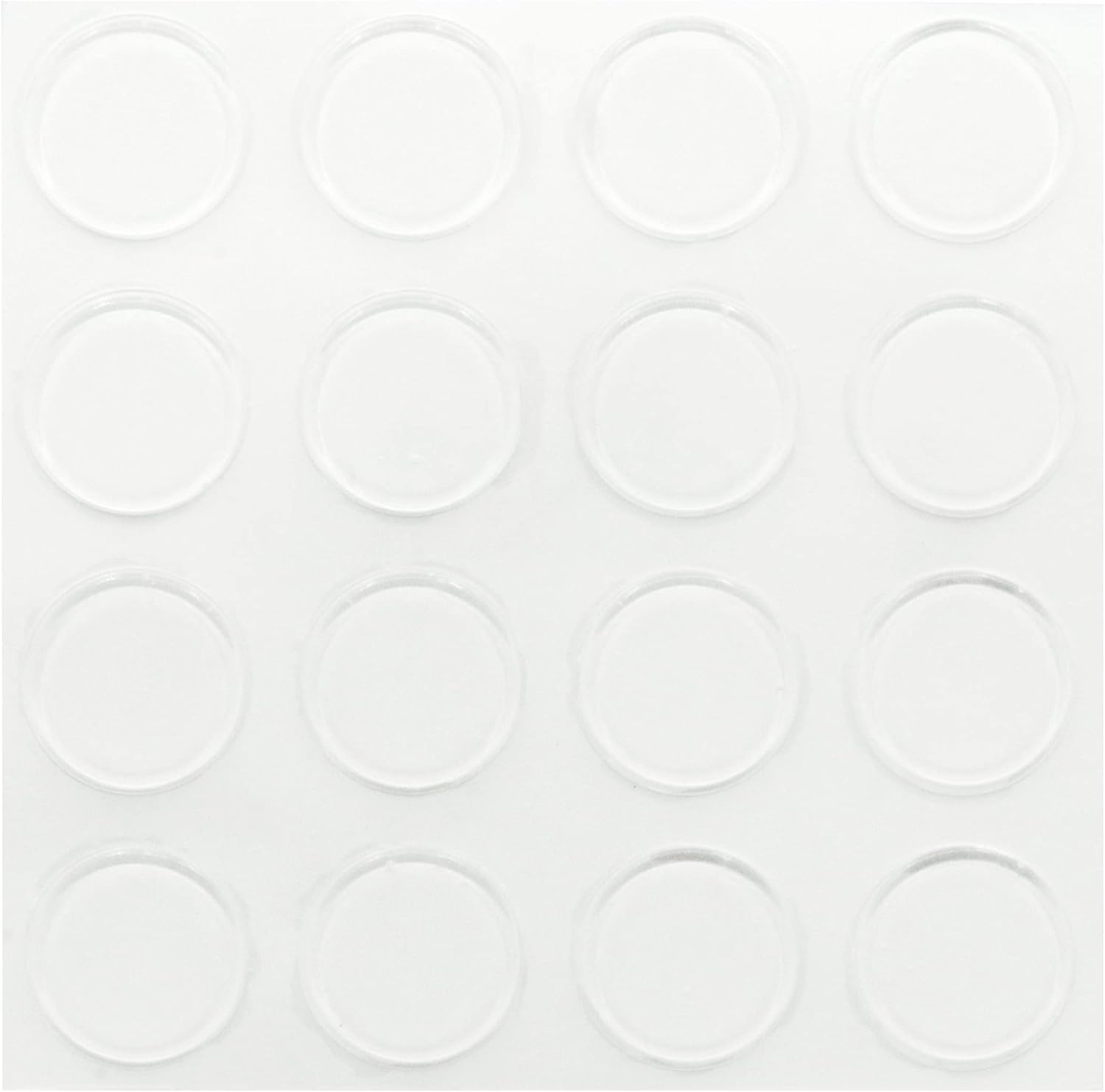 Glass Table Top Bumpers 16 Pack Thin Clear Bumper Pads 1.23 Inch