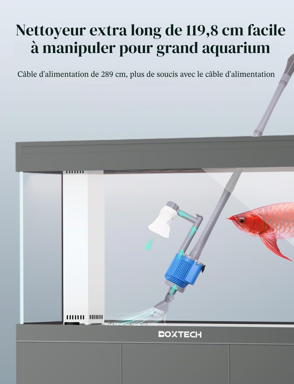 Nettoyeur électrique pour Aquarium 6 en 1 Kit de Nettoyage de Gravier Multifonction avec changeur d'eau