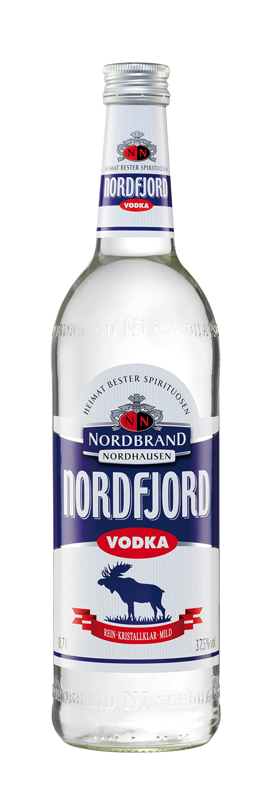 Nordbrand Nordhausen Nordfjord Vodka – Der klare Vodka mit 37,5% vol. Alkohol (1 x 0.7 l)