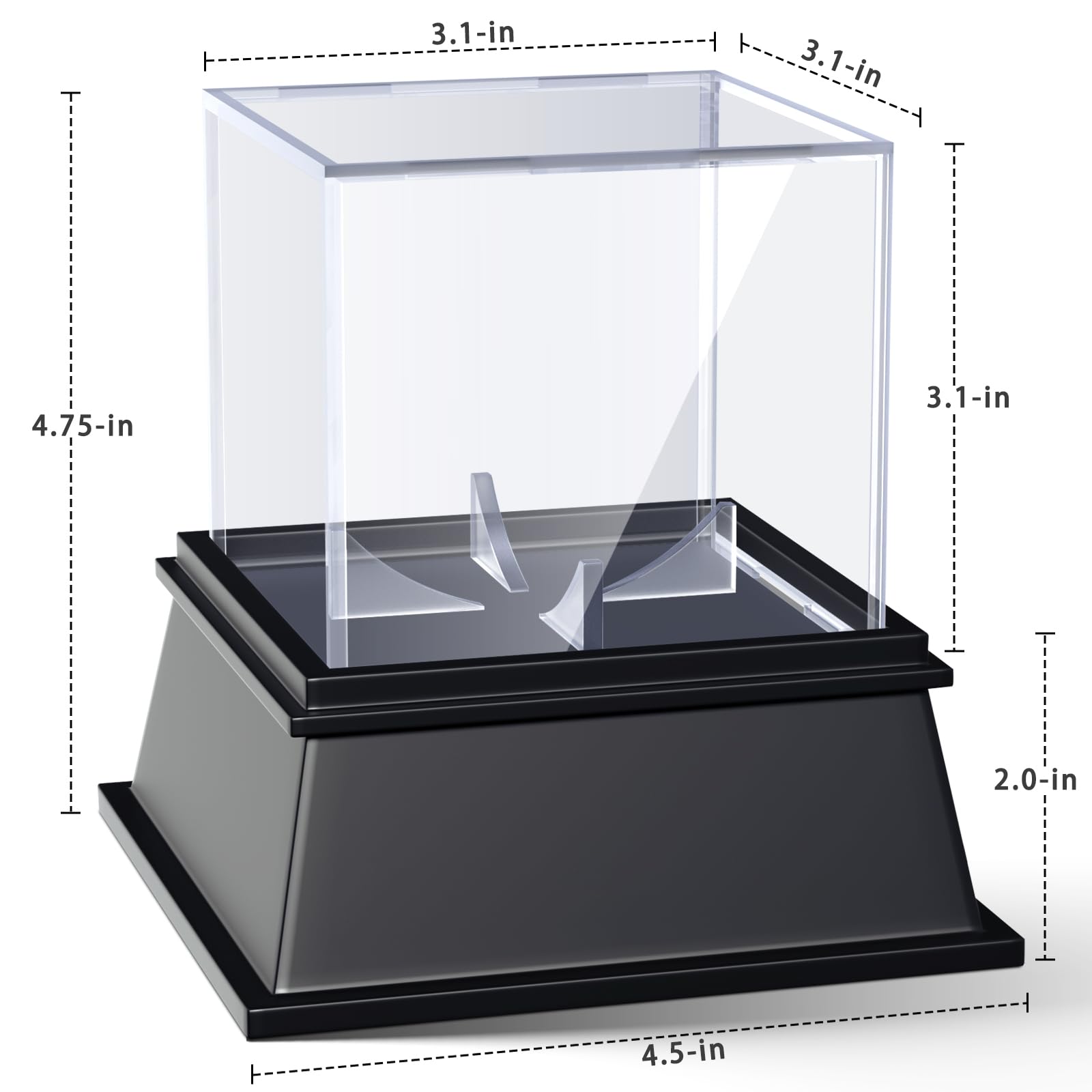 KKU Acrylic Baseball Display Case, Dustproof UV Protected Baseball Case, Transparent Baseball Holder Display Case for Signed Balls Memorabilia