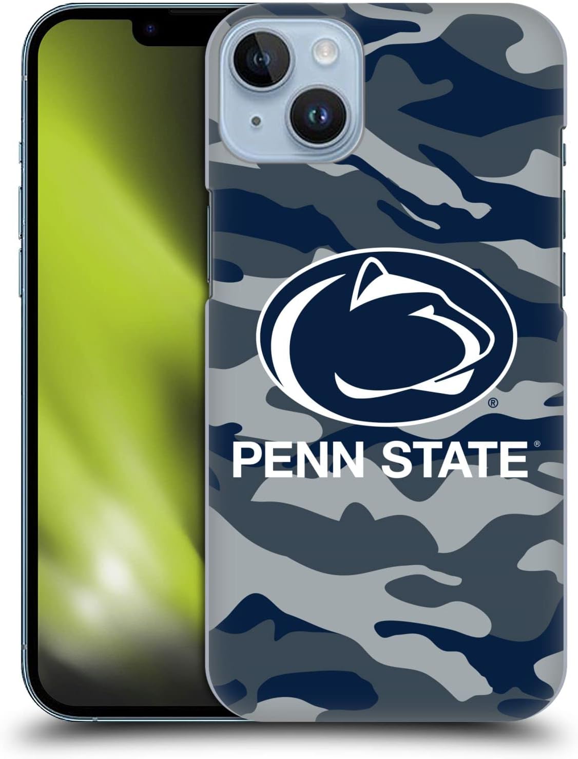 Head Case Designs Officially Licensed Pennsylvania State University PSU Camou Hard Back Case Compatible with Apple iPhone 14 Plus
