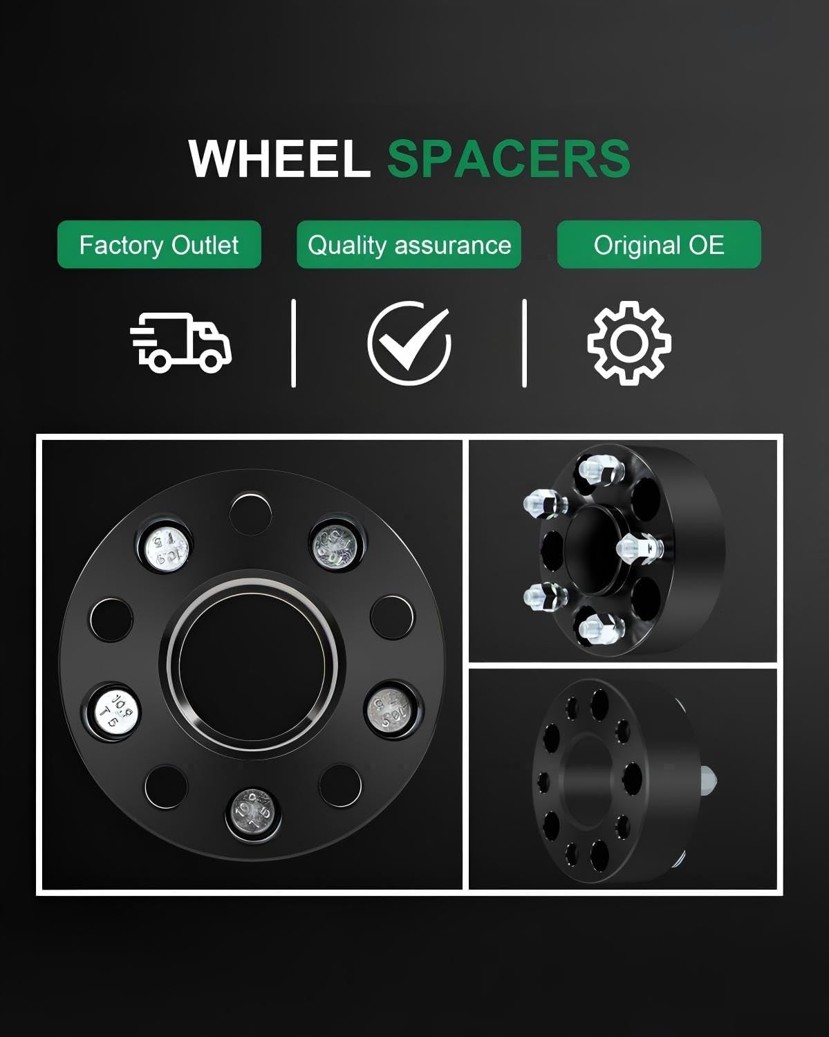 SCITOO 4Pcs 1" Wheel Spacers 4x156 Compatible 2016-2022 for Polaris General 1000