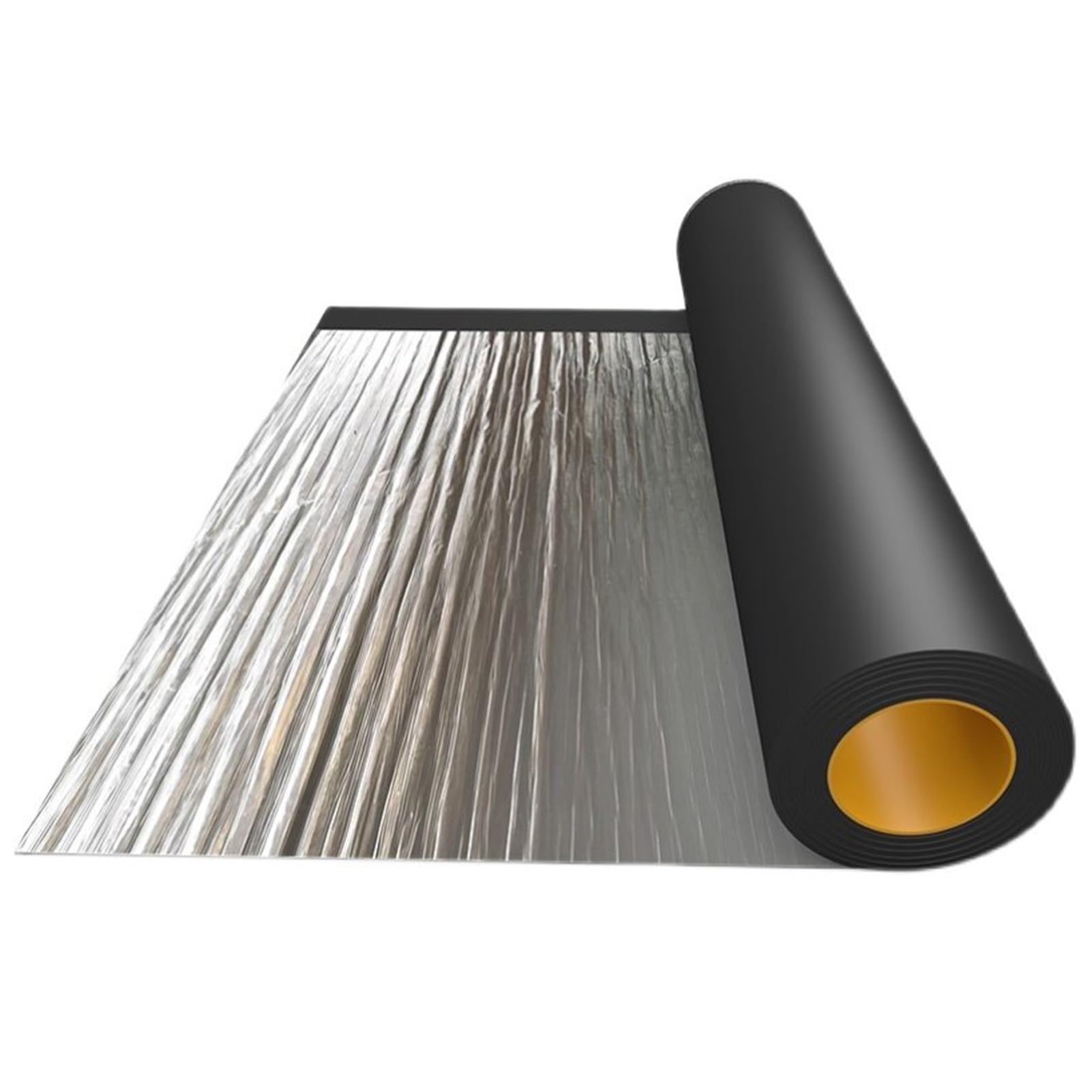 Rotolo Patch di Asfalto Autoadesivo per Tetto, Guaina Bituminosa Autoadesiva Nastro Sigillante Impermeabile Isolamento Termico, Membrana Bituminoso per Riparazioni Tetto(1x5 m/3.3x16.4 ft)