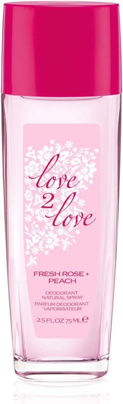 Love2Love Fresh Rose and Peach Eau De Toilettes, 3.4 Fluid Ounce