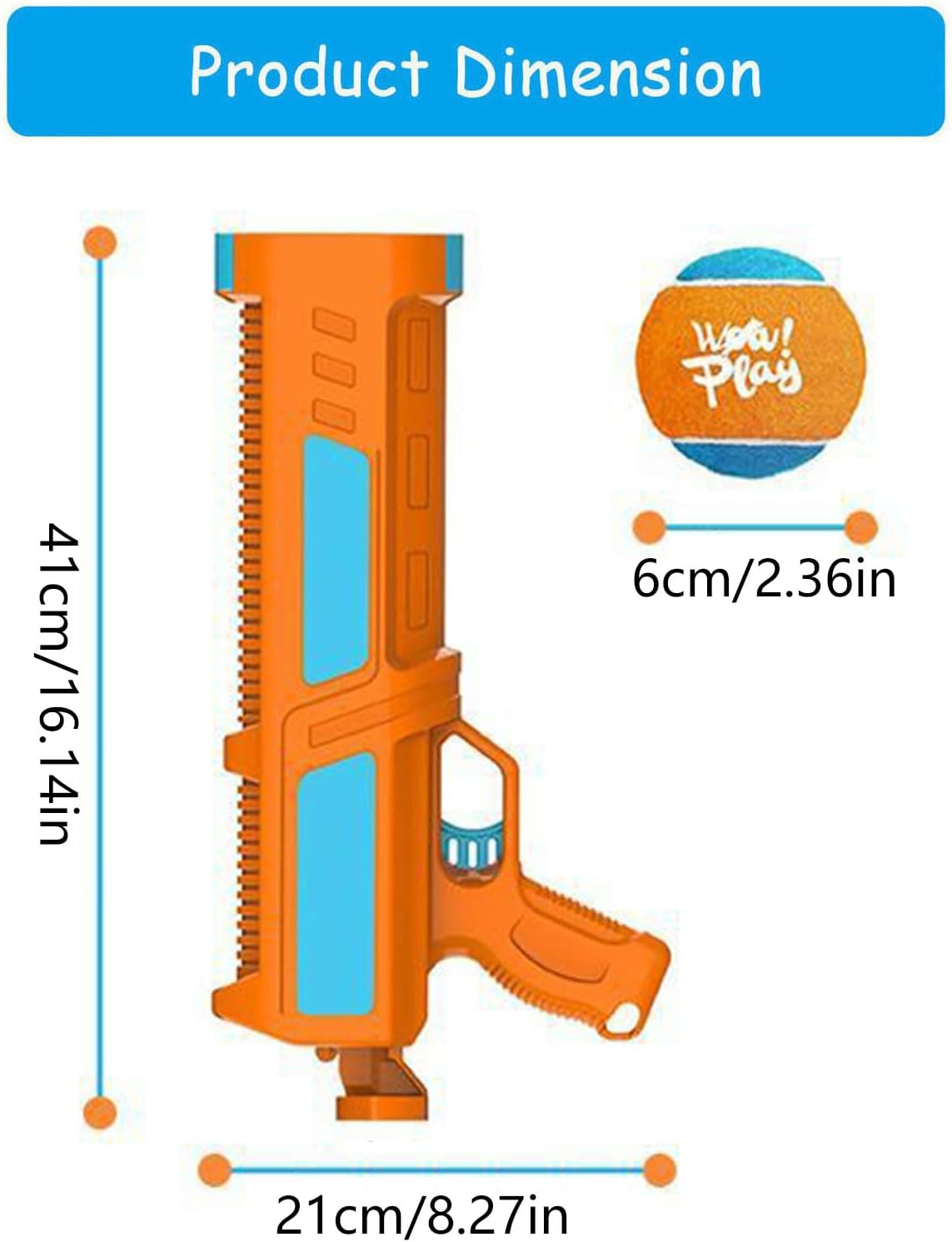 Dog Playtimes Ball Thrower with Extended Throw Capability Puppies Toy Ergonomic Handle and Touchless Operations Pet Exercise Companion Tool