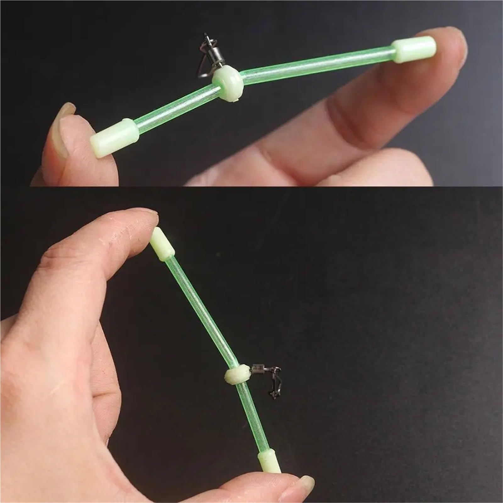 Angel-Anti-Verwicklungs-Boom-Röhre 50Pcs Leucht Angeln Rohr Balance Halterung Anti Verwicklung Boom Mit Platinen Snap Wirbel