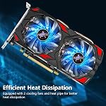 Kelinx AISURIX RX 580 Graphics Card, 2048SP, Real 8GB, GDDR5, 256 Bit, Pc Gaming Video Card, 2XDP, HDMI, PCI Express 3.0 with Freeze Fan Stop for Desktop Computer Gaming Gpu