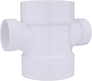 CHARLOTTE PIPE 4 x 4 x 2 x 2 DWV DBL Sanitary TEE REDUC DWV (Drain, Waste and Vent) (1 Unit Piece)