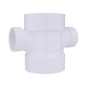 CHARLOTTE PIPE 4 x 4 x 2 x 2 DWV DBL Sanitary TEE REDUC DWV Drain, Waste and Vent 1 Unit Piece
