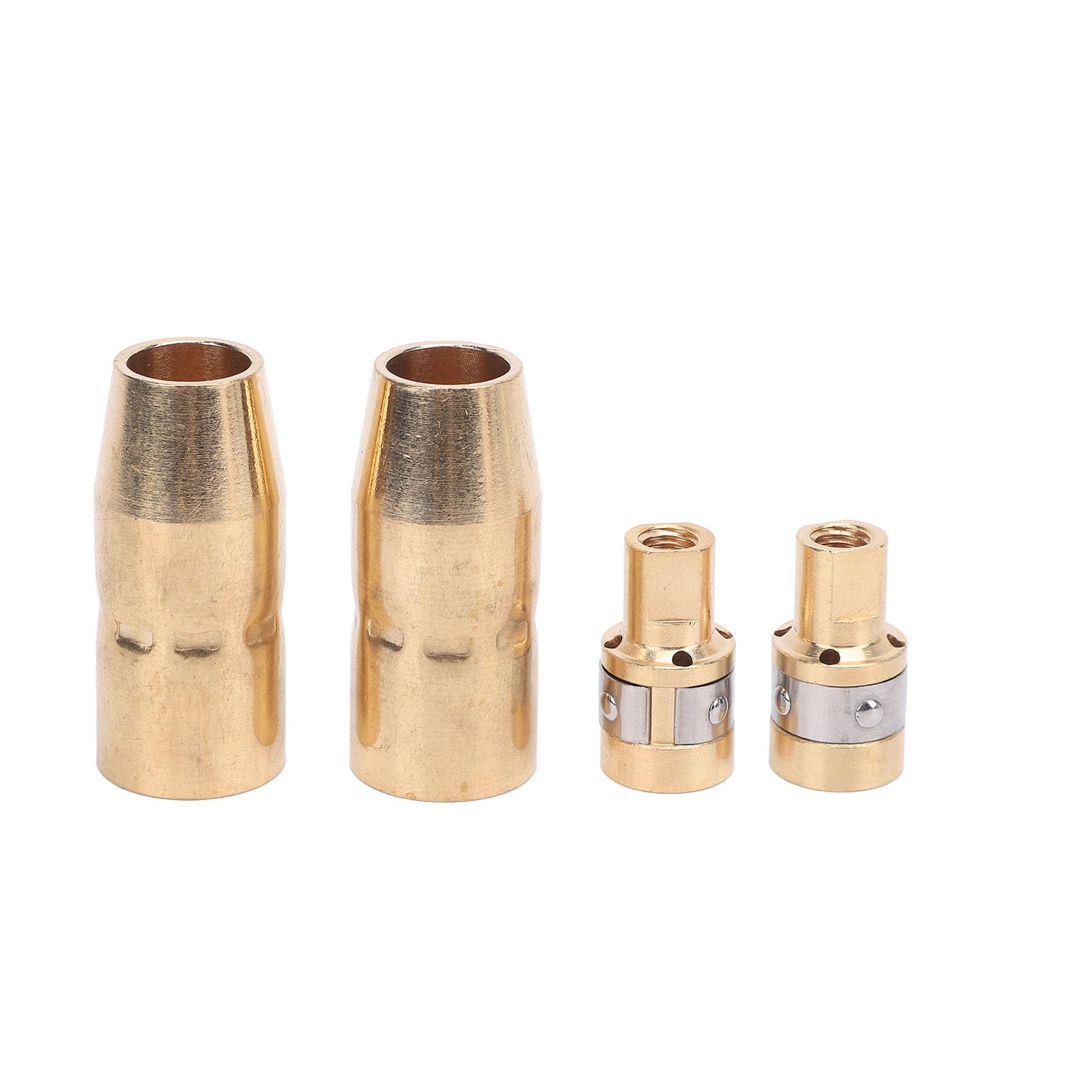 Kit Consumabili per Saldatura MIG, 20 Pezzi 0,030 Pollici 0,035 Pollici Punte di Contatto in Ottone 2 Ugelli Gas 2 Diffusori Rivestimento da 15 Piedi per Parti di Ricambio della Torcia