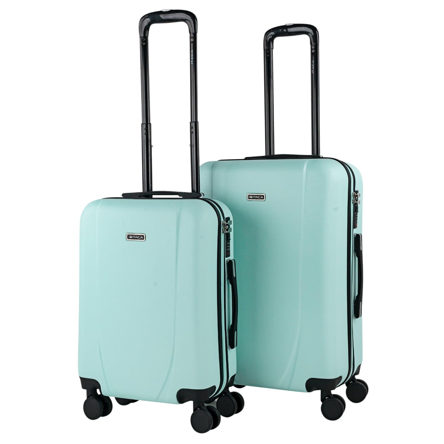 ITACA - Maleta de Cabina 55x40x20 - Maletas De Viaje Cabina Rígidas Trolley con 4 Ruedas Dobles para Avion Ligera Equipaje De Mano Candado de Combinación. Compatible Ryanair, Verde Menta — view 51