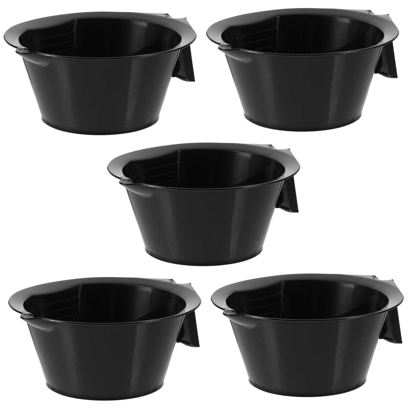 OHPHCALL 5pcs Hair Dye Mixing Bowls Durable Stain-resistant Comfort Grip Suitable for Home Salon