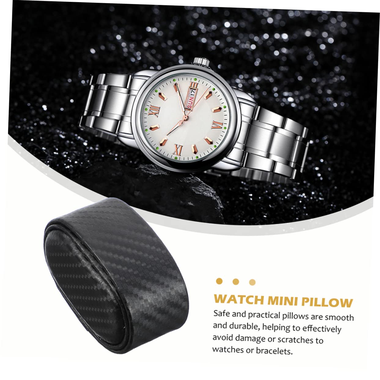 VOSAREA 3 Ensembles Petit Oreiller Montre Fournir Mini Décor Oreillers Bracelet Coussin Main Bracelet Coussin Support De Montre Montre Coussin Petite Montre Oreiller Bijoux 6 pièces * 3