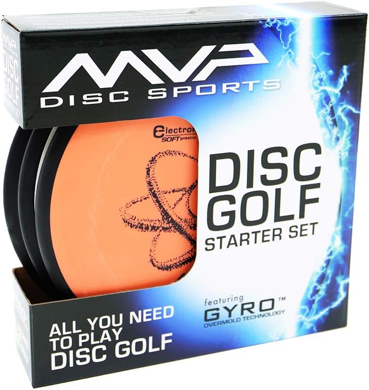 MVP Disc Sports 3-Disc Electron Disc Golf Starter Set (Colors and Models May Vary)