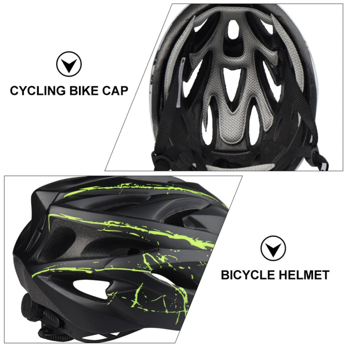 SECFOU Casco per Bici con Occhiali Magnetici Integrati, Design Comodo e Protettivo in Materiale Pc, per Sport All'aperto e Corsa, Aspetto e Leggero