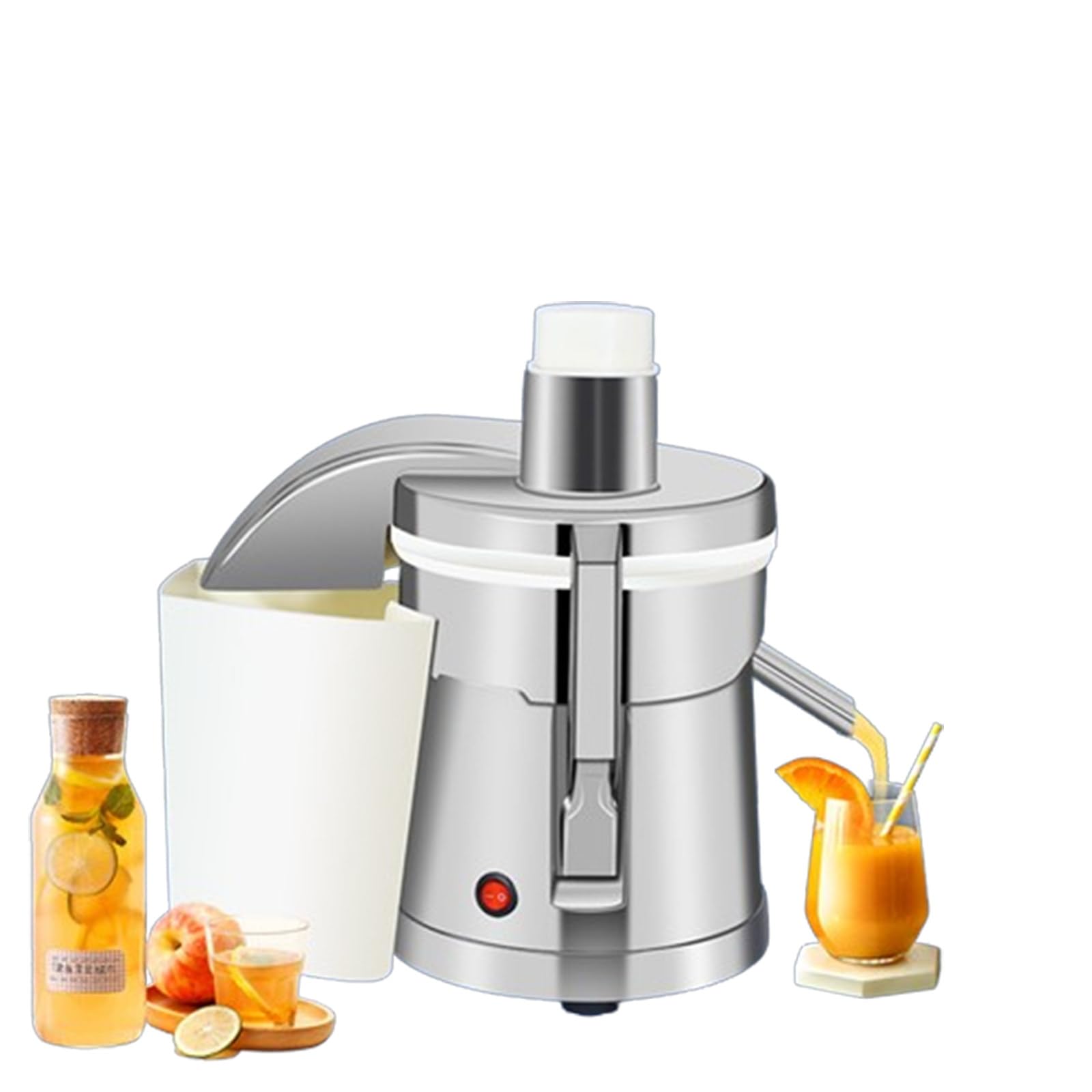 Macchina per succhi commerciale Macchina per succhi elettrica Spremiagrumi per frutta e verdura Macchina per succhi di frutta fresca 180 W / 50-65 kg/ora