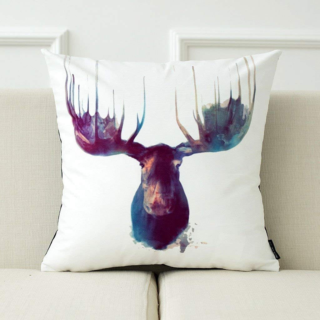 Coussin nordique minimaliste aquarelle Snug pour canapé salon et chambre