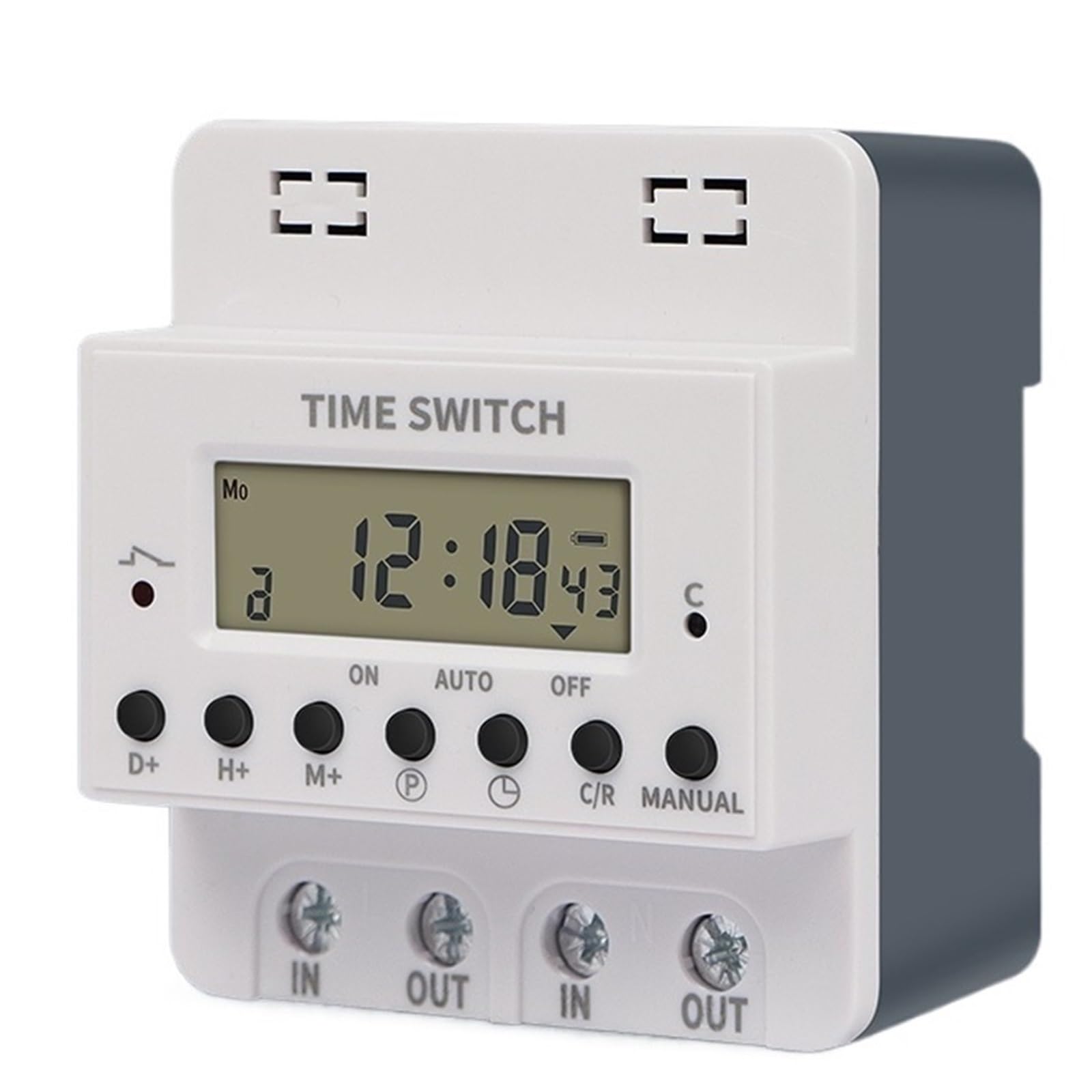 60A 80A 100A 220V Digital Electronic Timer Switch Hour Weekly Programmable Timing Control Controller Din Rail Relay(100A)