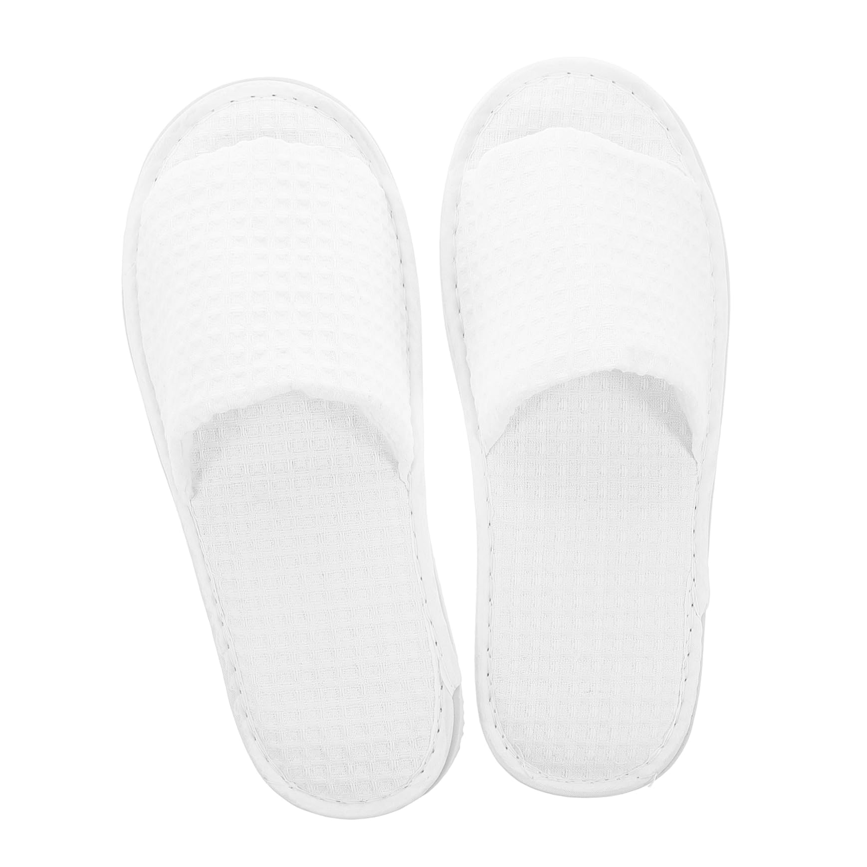 COLLBATH Elegant Slippers Set 5 Pairs Reusable House Slippers for Guests Open Toe