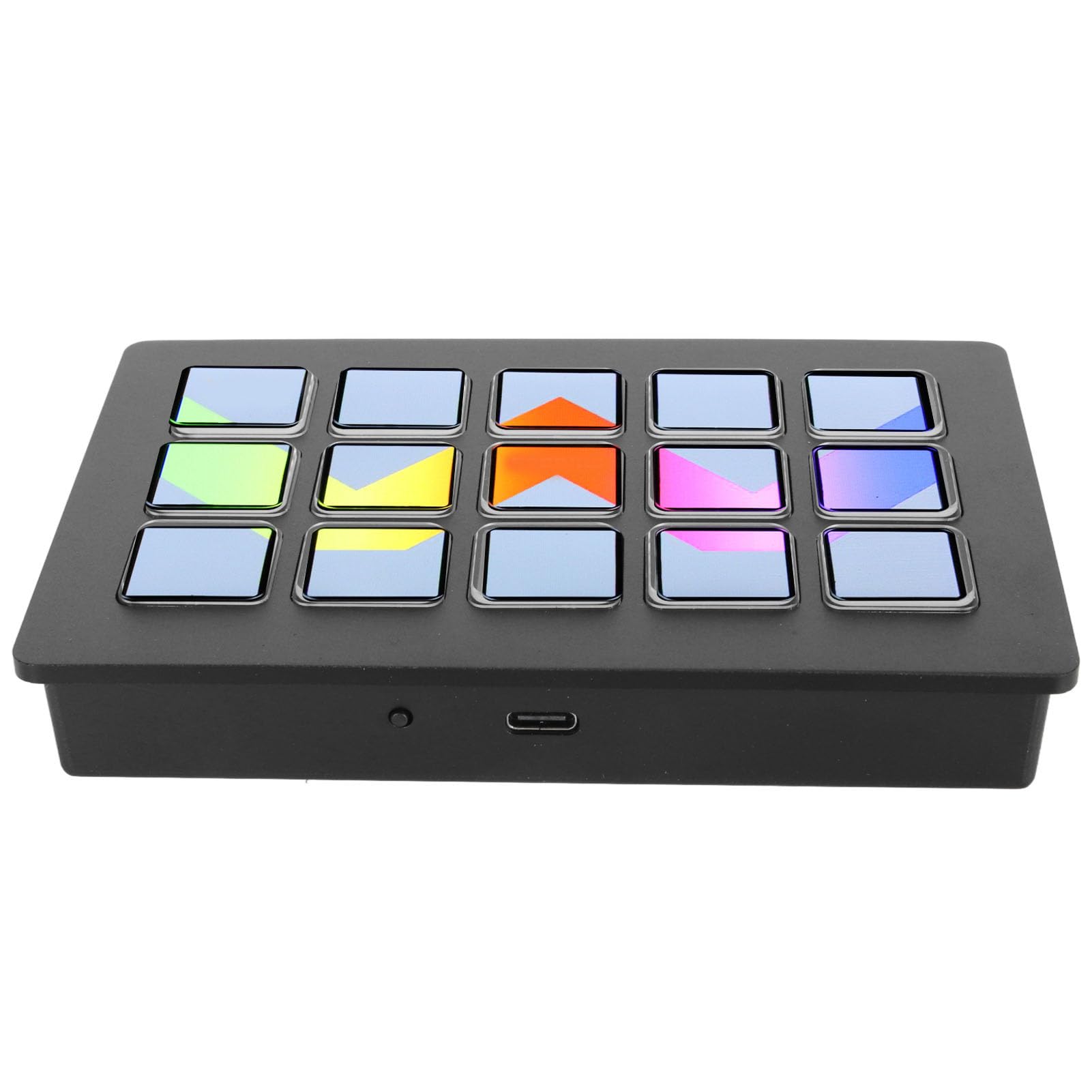 Makrotastatur, Stream Deck Studio Controller, 15 Makrotasten, Triggeraktionen in Apps und Software Wie OBS, Twitch, ​YouTube und Mehr, Funktioniert mit Mac und PC