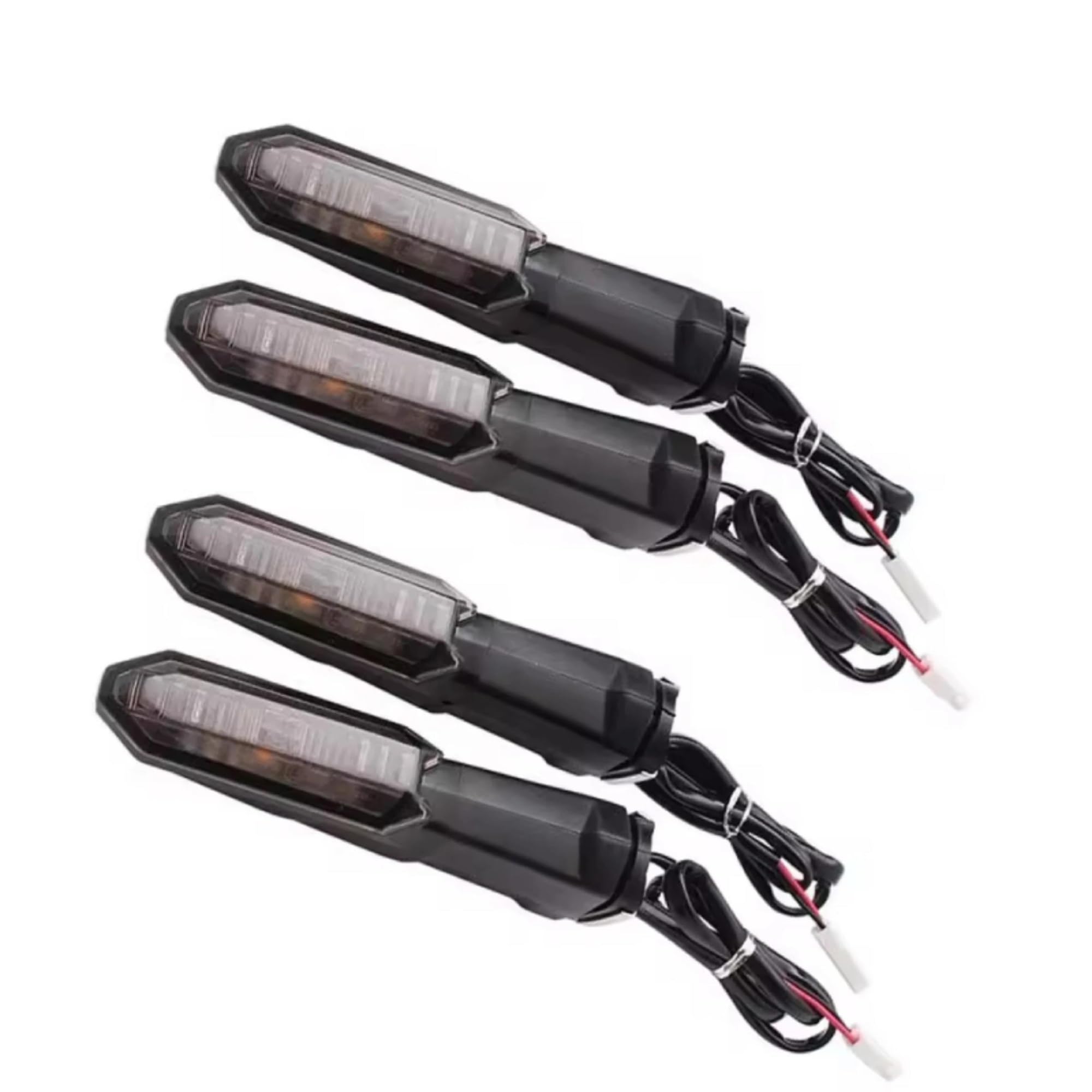 Faro Di Svolta Per Moto Per KAWASAKI Per Versys 1000 650 X250/X300 Per NINJA 1000 ZX-6R 125 250/300 400 650 ER-6N/F Luce lampeggiante indicatore(Fumo,4)