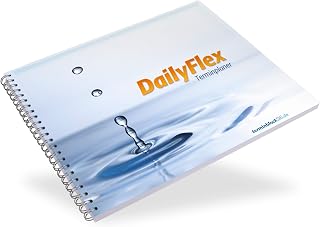 DailyFlex Terminplaner Praxisplaner - 6 Spalten pro Seite, 7-22 Uhr im 15-Minuten-Takt, Organizer für Praxis, Studio.Salon und Klinik …