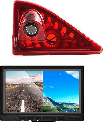 PICCON Car Camera HD 720P 3rd Brake Light Night Vision Camera7 Inch Monitor Compatible with Nissa-n NV400 Renau-lt Master 3 Op-el Movano BStop disponible en Yaxa Guatemala