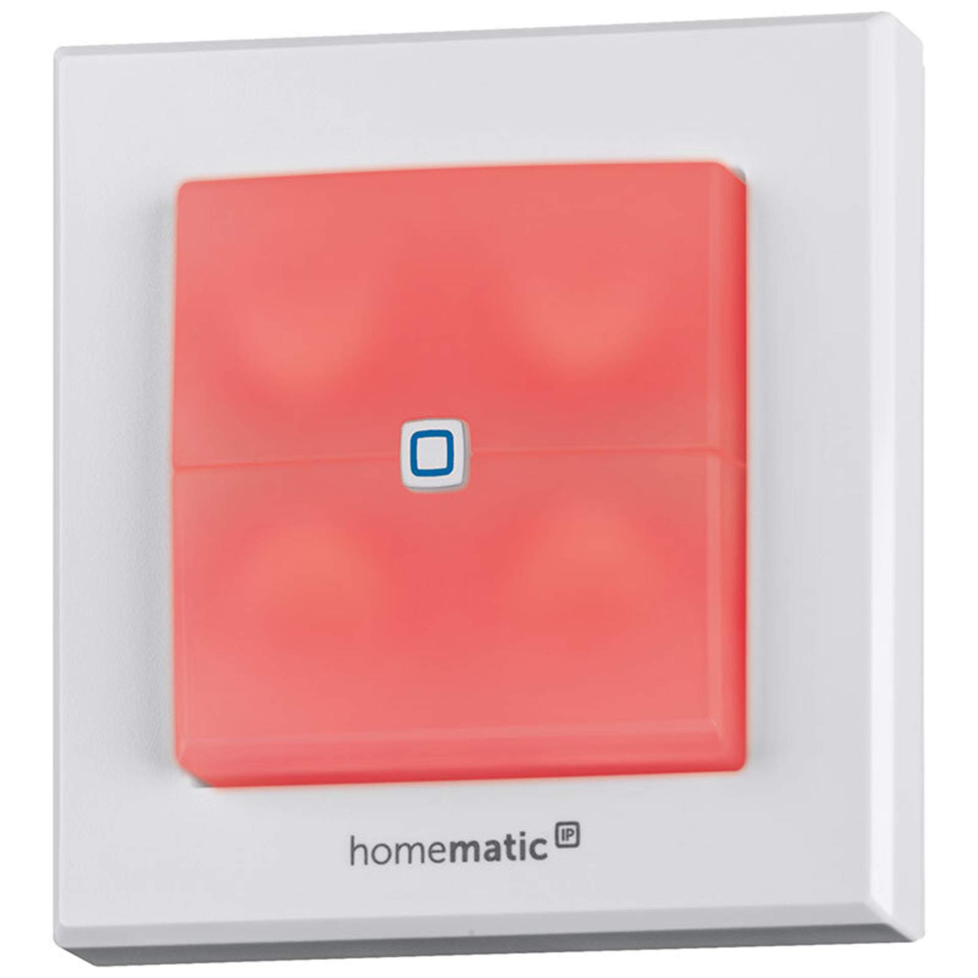 Homematic IP Smart Home 152020A0 - Actuador de conmutación para interruptor de marca, con luz de señal, dos botones iluminados, controla dispositivos y luces a través de la aplicación, Alexa y Google