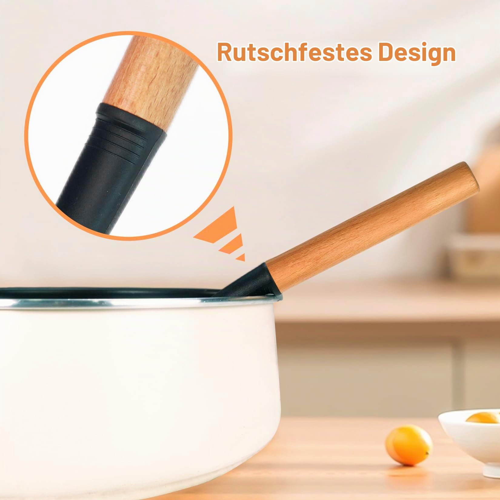 25-teiliges großes Silikon-Küchenutensilienset mit Halter, BPA-freies Kochutensilienset mit Holzgriff, hitzebeständige Silikonspateln mit Wender für antihaftbeschichtetes Kochgeschirr (schwarz)