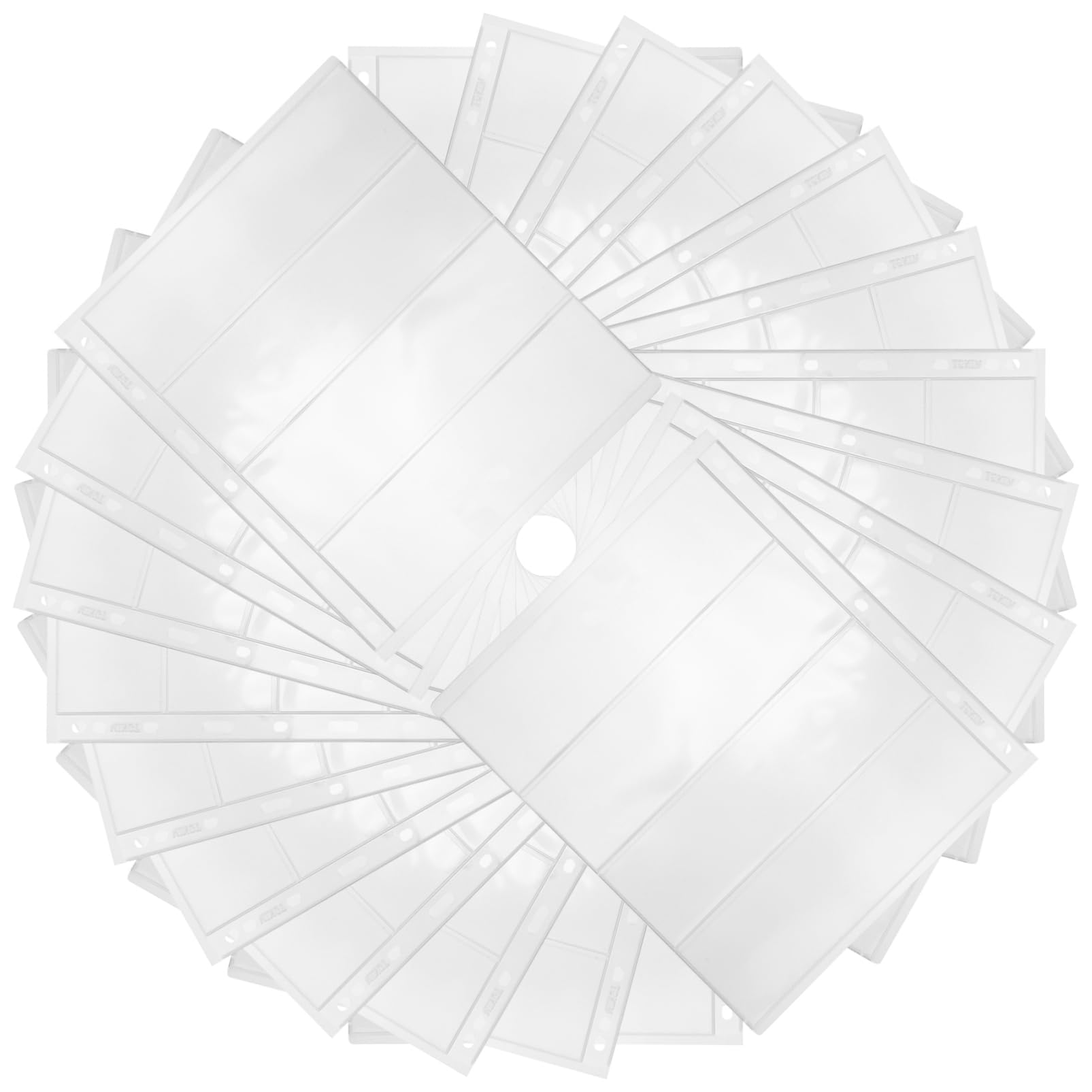 POPETPOP 20 Fogli Pagine Album per Francobolli in Pvc con 9 Buchi, Protezione Contro Polvere e Danni, per Collezionare Banconote e Monete