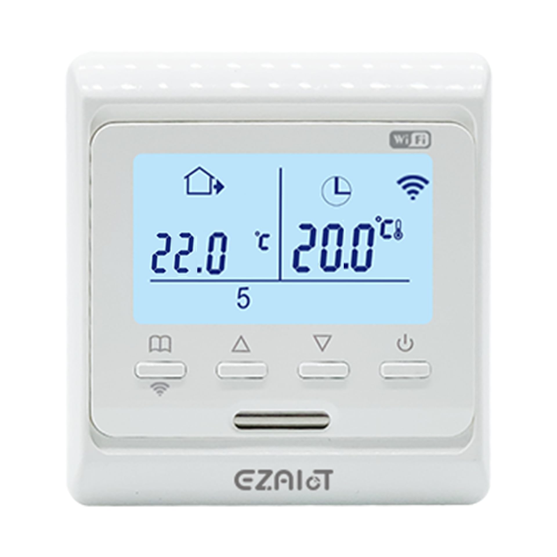 Smart Thermostat- For Gas/Combi Boilers - Wall Mounted WiFi Temperature Controller - Programmable Room Thermostat - Floor Heating - Alexa and Google Assistant Voice Control
