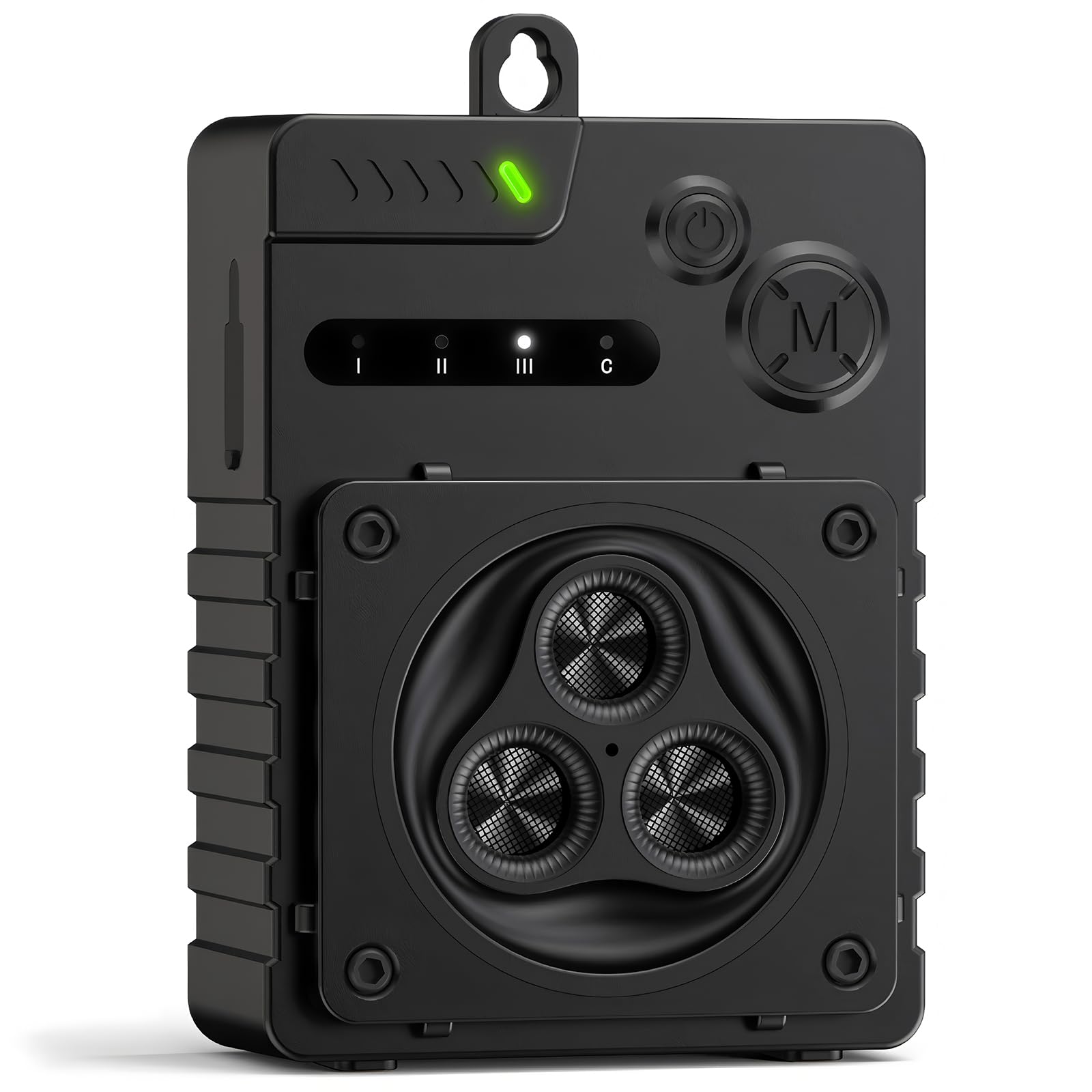 Appareil anti-aboiement à ultrasons pour chiens de taille moyenne et grande - 3 fréquences - Étanche IP45 - Anti-aboiement pour chiens - Intérieur et extérieur - Noir