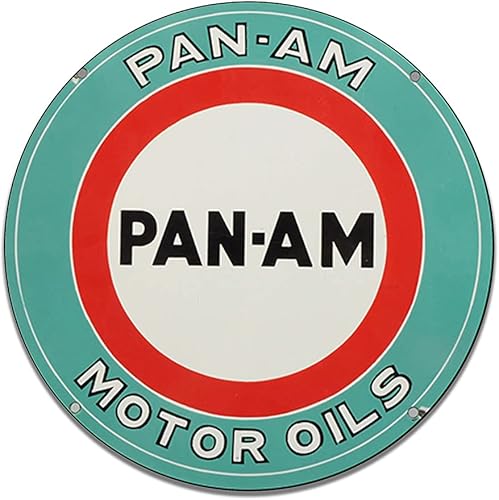 Miniatura 19 de Brotherhood Letrero de gas vintage de reproducción de letreros de metal vintage, letrero redondo de metal para garaje y hogar, 8 pulgadas de Nourse