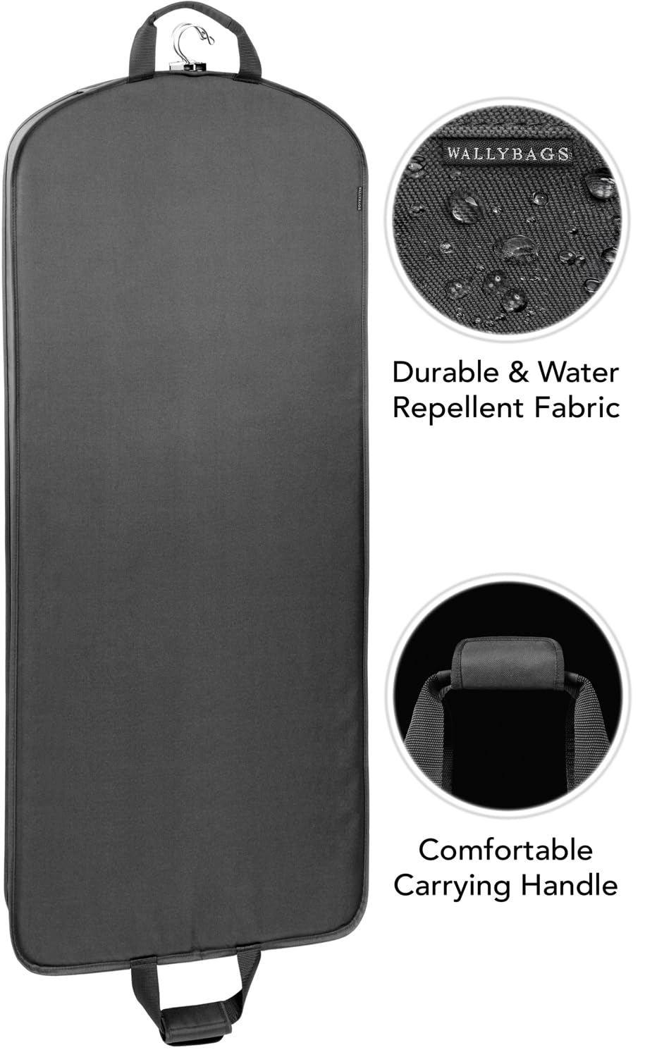 WallyBags Torba podróżna Deluxe 152 cm, grafit, 60-inch, Torba podróżna Deluxe 152 cm