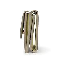Bonaventura グレージュ×イエロー　レザー ミニ財布　美品 Bonaventura グレージュ×イエロー レザー ミニ財布