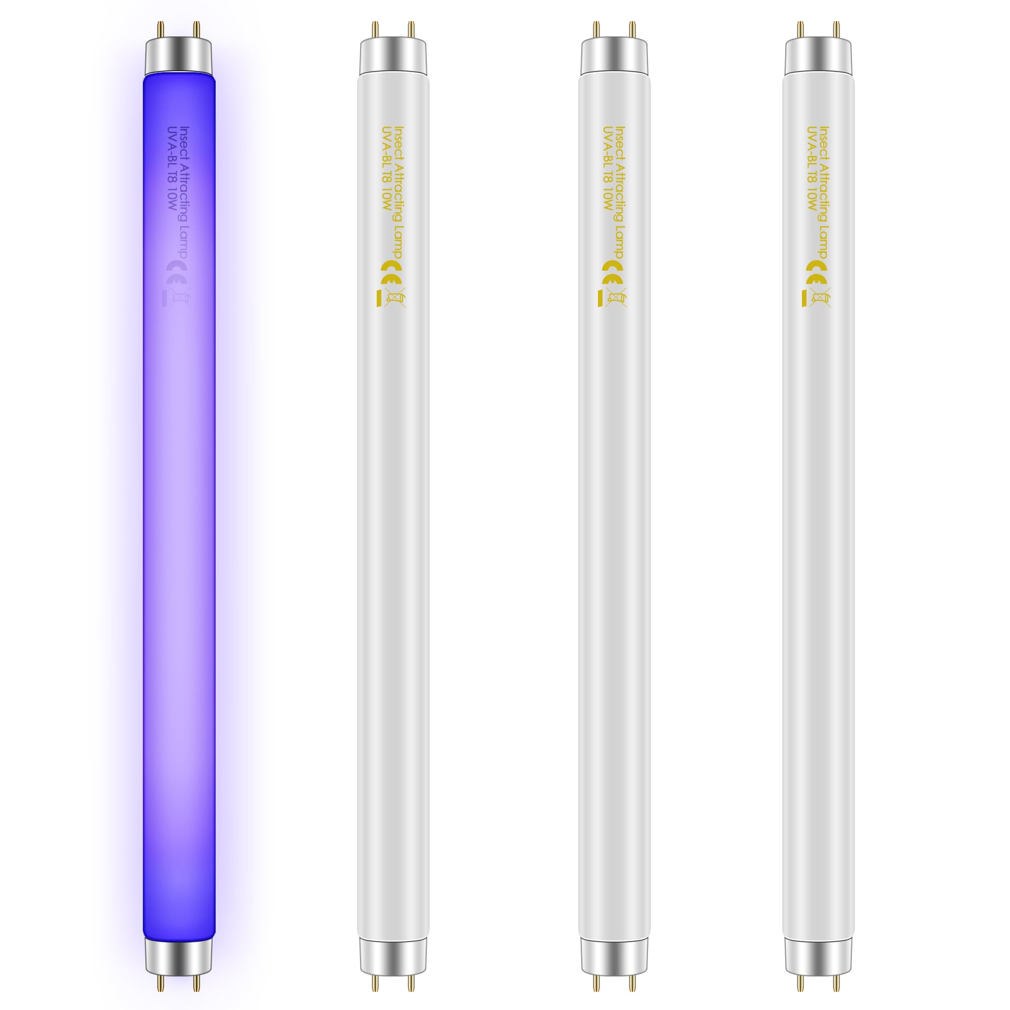 Qualirey - 4 Pack 10W Replacement Bulbs for 20W Indoor Bug Zapper, BL T8 F10W, 13" Light Tube, Compatible with Aspectek, Liba, Micnaron, Lulu Home and Others-image-5