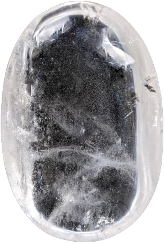 Rodado de Cuarzo Blanco - Cristal de roca natural Purificación y Clarividencia - Litoterapia Bienestar Meditación Yoga - 100% natural y artesanal - minerales de Cuarzo Blanco - EUSICE