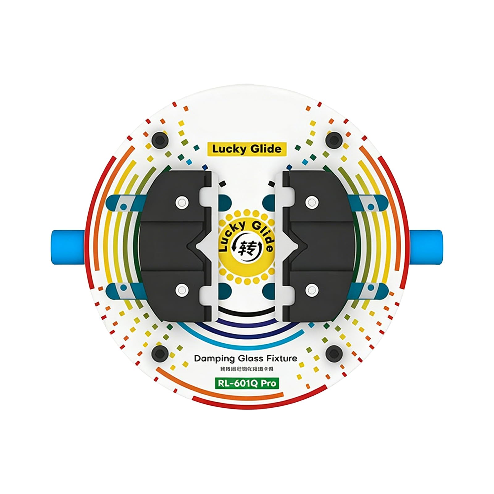 Highly Temperatures Resistant Damping Rotations Glass Base Plate Fixture for Electronics Maintenance Hardened Glass Mainboard Fixture