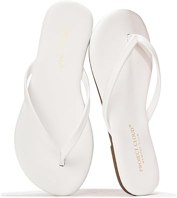 Project Cloud Kids Sandals For Girls Footwear with Memory Foam Insole Kids Flip Flops - Lightweight & Slip Resistant Girls Sandals Summer Beach Essentials (Little Foundations)