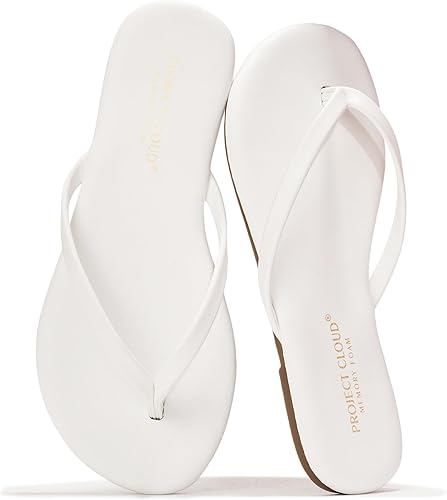 Project Cloud Kids Sandals For Girls Footwear with Memory Foam Insole Kids Flip Flops - Lightweight & Slip Resistant Girls Sandals Summer Beach Essentials (Little Foundations)