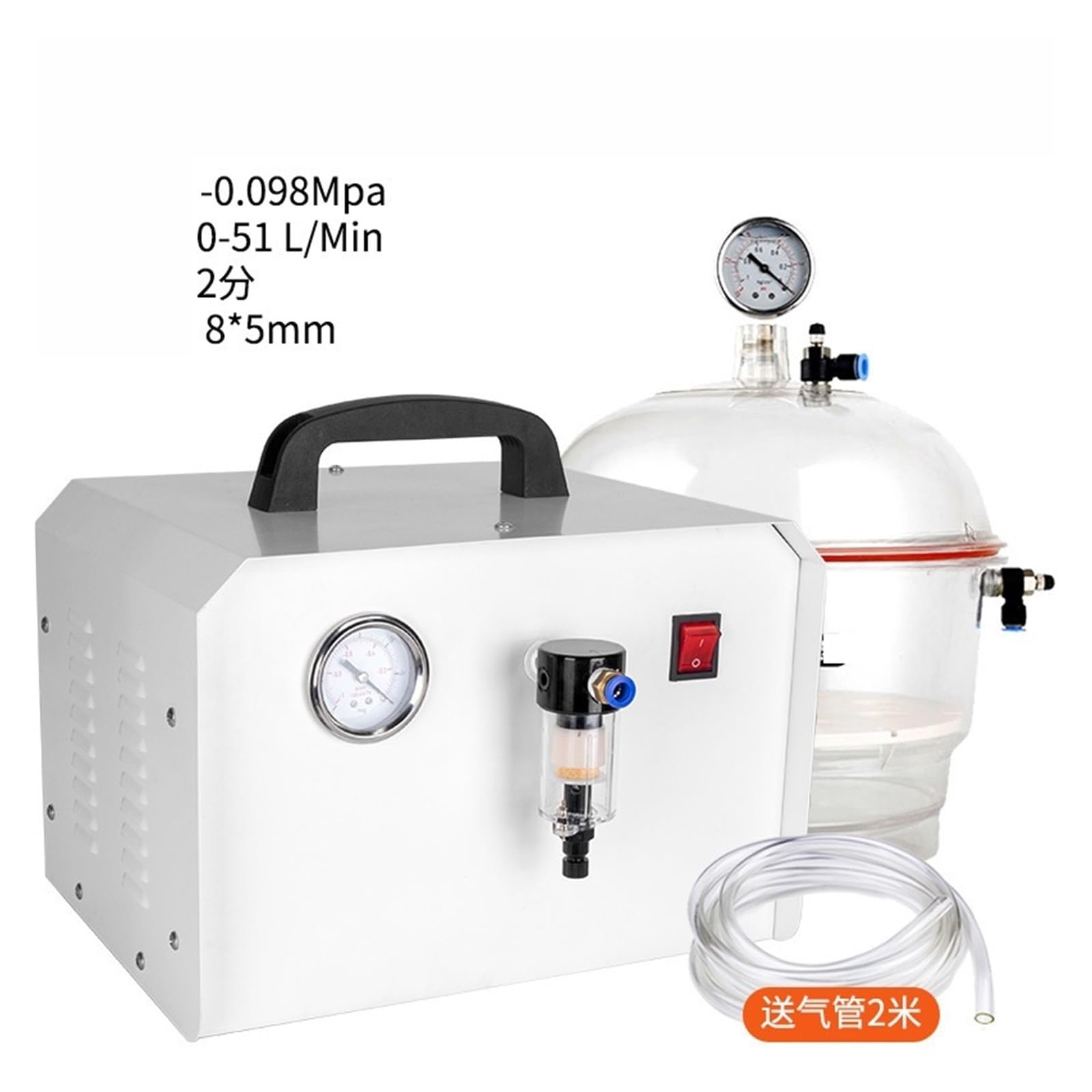 Pompe à vide de laboratoire recherche scientifique avec filtre anti-mousse séchage sous pompe silencieuse sans huile Usage industriel(2)