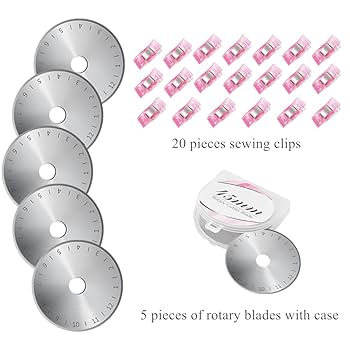 Amazon.com: 39 Pcs Rotary Cutter Set Pink - Quilting Kit