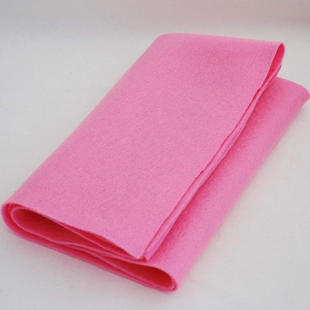 100% Pure Wool Felt Fabric - 1mm Thick - Carnation Pink - 40cm x 50cm