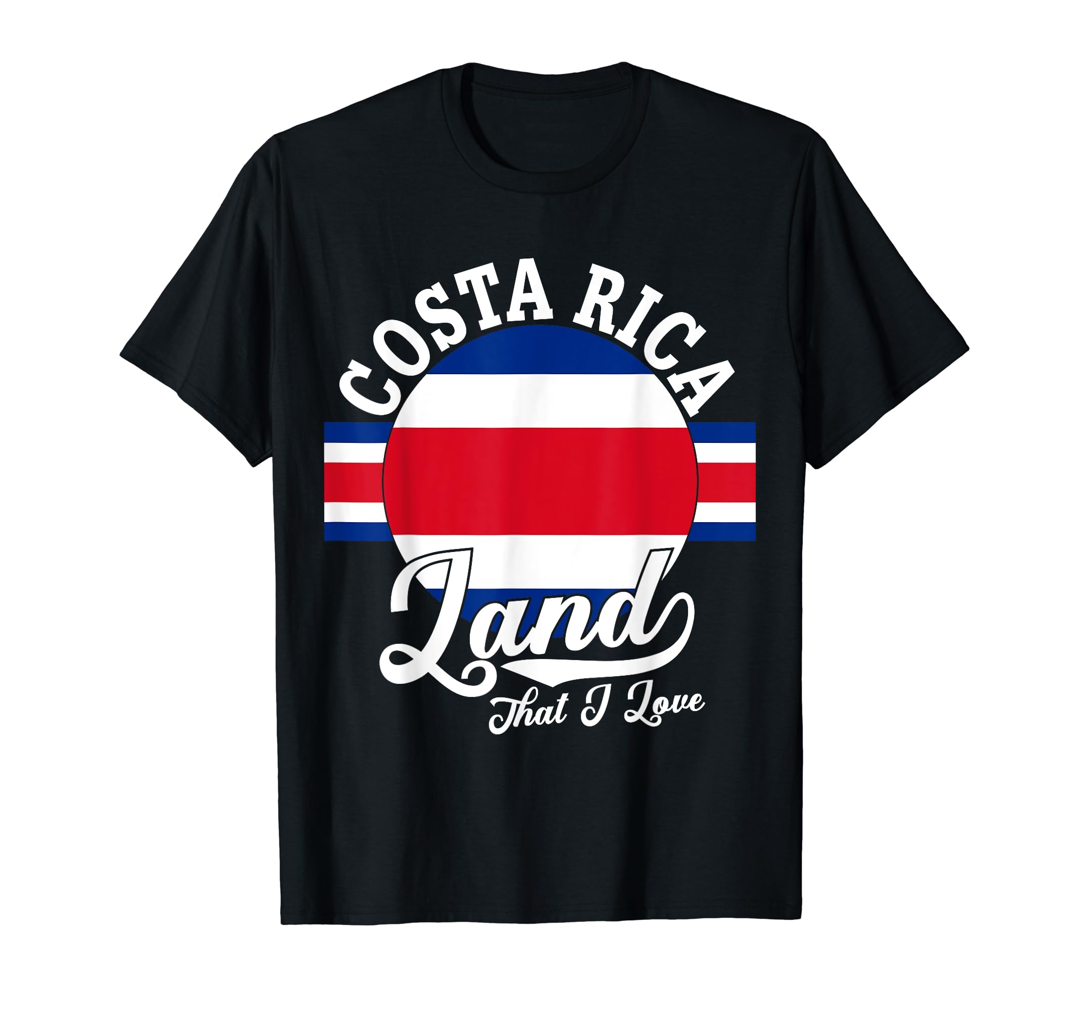 Love Costa Rica With Costa Rican Flag Costa Rica Pride T-Shirt