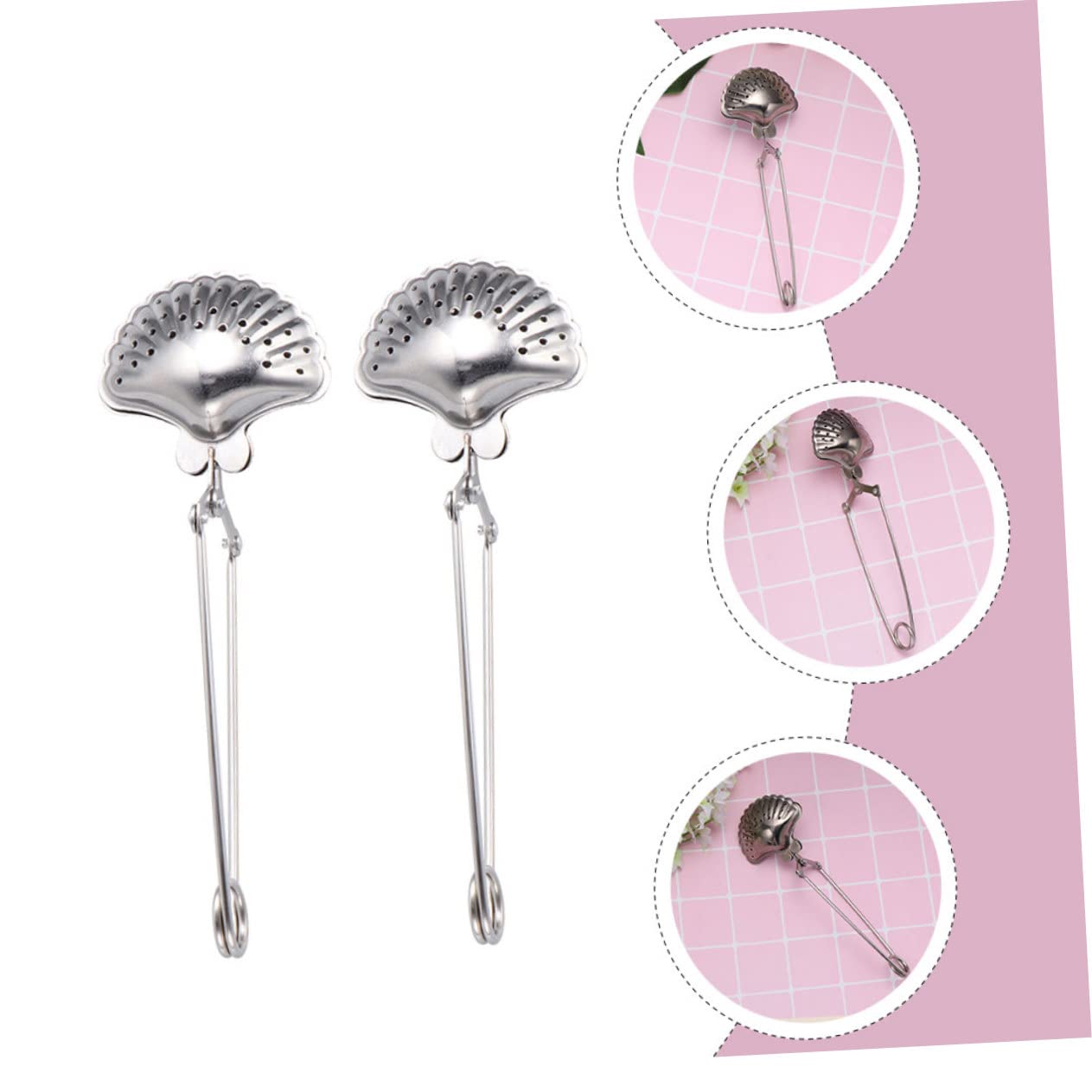 Colador De Té Profesional Inoxidable Filtro Infusor Práctico Para Colador De Infusiones Conveniente Para Hogar Y Salas De Té 4 Piezas X 5