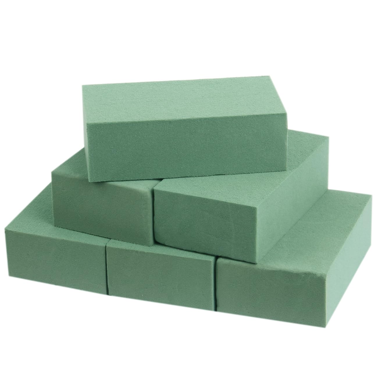 Floral Foam Blocks, 6 Pack Small Green Wet Dry Flower Foams Florist Plant Foam for Artificial and Fresh Flower Arrangement (5.5"L x 3.1"W x 1.7"H)-image-19