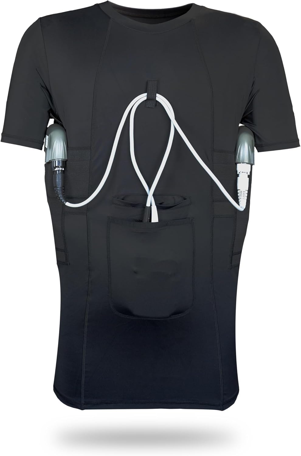 Coreline LVAD Medical Shirt for Heartmate 2 and 3, Compression T-Shirt for Men & Women with Pockets
