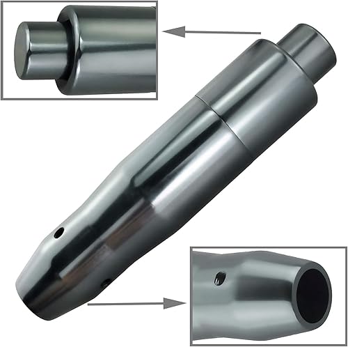 Miniatura 5 de Lunsom Pomo de palanca de cambios automático de metal para automóvil con botón pulsador de aleación de aluminio, manija de palanca de cambios de